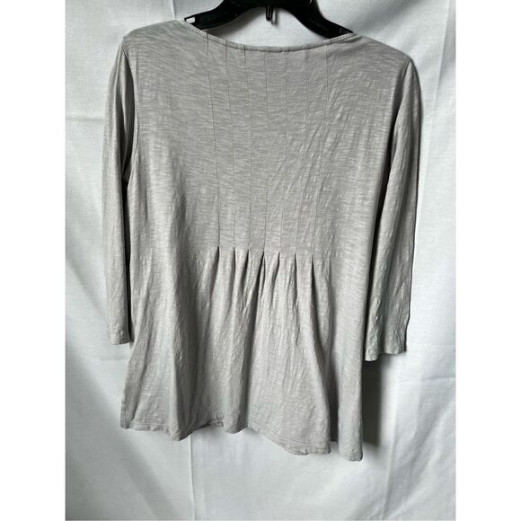J Jill Light Green Laser Cut Top - Picture 2 of 14